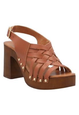 Imagen 2 del producto Sandalia Cuero Mujer Azucena Café