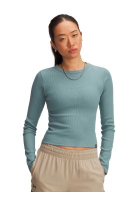 Imagen 1 del producto Polera M/L Lifestyle para mujer Rival Rib verde 