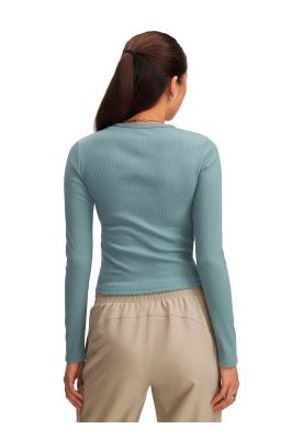 Imagen 2 del producto Polera M/L Lifestyle para mujer Rival Rib verde 