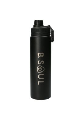Botella De Agua 700 Ml Negro Unisex