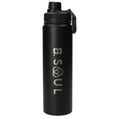 Botella De Agua 700 Ml Negro Unisex