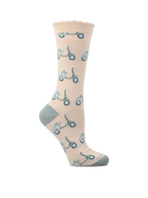 Imagen 1 del producto Calcetín Algodón Mujer C St Vespa Celeste