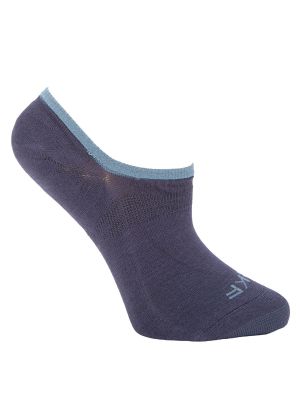 Calcetin Bambú Mujer Inv Liso Azul