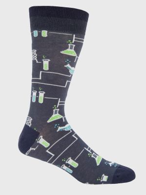 Calcetin Algodón Hombre C Chemical Azul