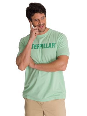 Imagen 2 del producto Polera Manga Corta Hombre Logoerpillar Verde