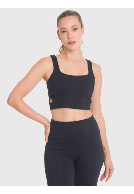 Peto deportivo Mujer Crop Top Pro Negro
