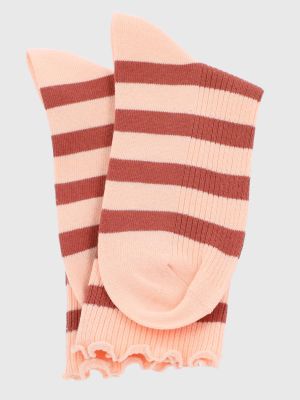 Imagen 2 del producto Calcetin Algodón Mujer C Stripes Rosado