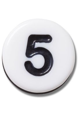 Jibbitz Crocs Número Cinco Pequeña Amistad Blanco