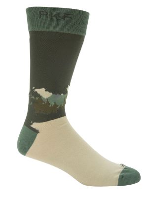 Calcetin Bambú Hombre Diff Trees Verde