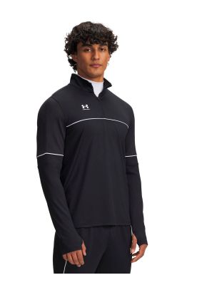 Poleron Football  Hombre 1/2 zip Challenger negro