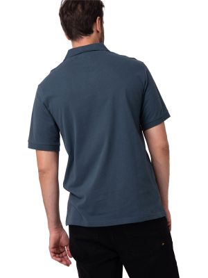 Imagen 2 del producto Polera Pique Manga Corta Logo Jersey Azul