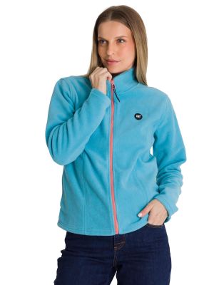 Polar Microfleece Full Zip Mujer Celeste