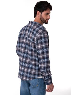 Imagen 2 del producto Camisa Manga Larga Hombre Classic Flannel Azul