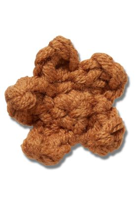 Jibbitz Crocs Estrella de Crochet Café