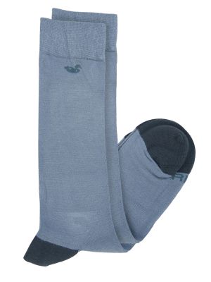 Imagen 2 del producto Calcetin Bambú Hombre Lg Simple Azul