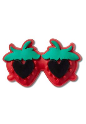 Jibbitz Crocs Lentes de Fresa Rojo