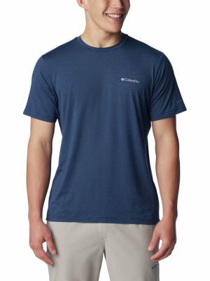 Polera Hombre Tech Trail Crew Neck Azul