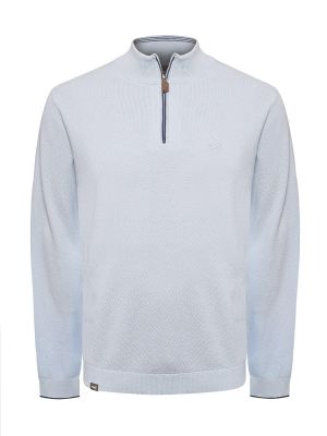 Imagen 1 del producto Sweater Algodón Orgánico Hombre Bilbao Celeste