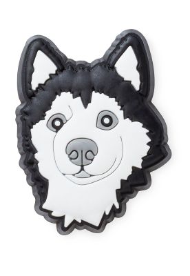 Jibbitz Perro Husky Blanco