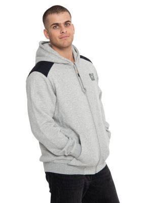 Imagen 2 del producto Polerón Hombre Essential Fz Hooded Sweatshirt Gris