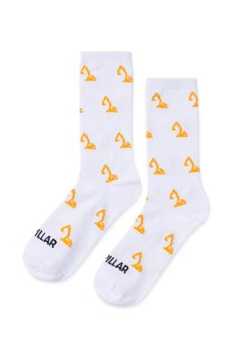 Imagen 1 del producto Calcetín Largo Diseño Excavadora Hombre Blanco