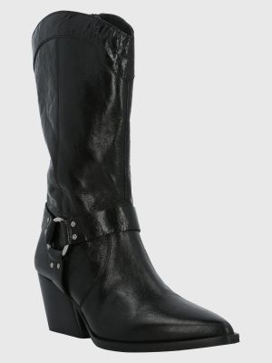 Bota Cuero Mujer Tim Negro