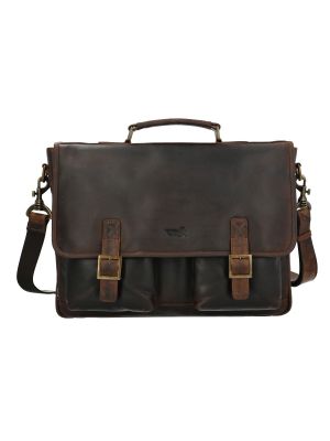 Maletin Cuero Hombre Tc Trani Bag Café