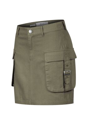 Falda Algodón Orgánico Verde Sandal Mujer