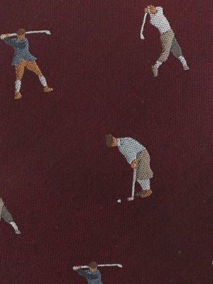 Imagen 2 del producto Corbata Seda Hombre Hp Tie Golf Burdeo