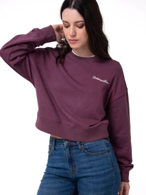 Imagen 2 del producto Polerón Mujer Relaxed French Terry Burdeo