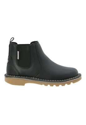 Botín Escolar Cuero Negra Niña Spring Boot