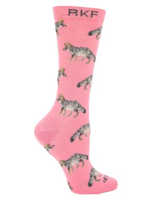 Calcetin Bambú Mujer Fox Rosado