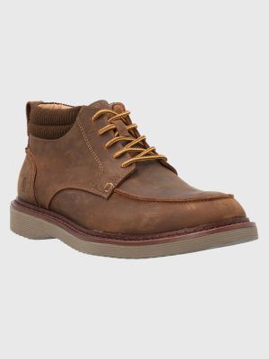 Botín Cuero Hombre Vittorio Café