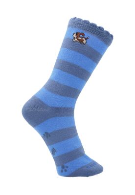 Calcetin Algodón Niña C St Blockdog Azul