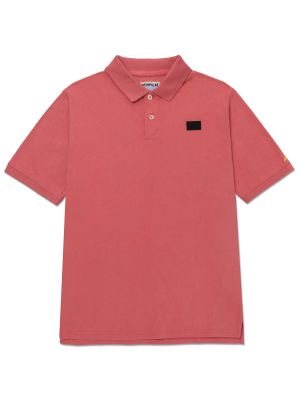 Polera Polo Manga Corta Hombre Logo Café Claro