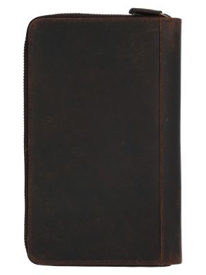 Imagen 2 del producto Billetera Cuero Mujer Hu Passport Zip Café