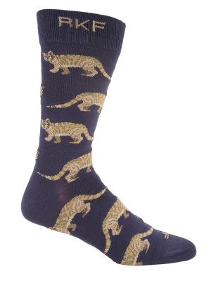 Calcetin Bambú Hombre Huina Azul