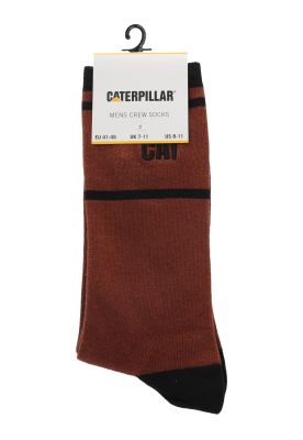 Calcetín Largo Diseño Triángulo Hombre Café