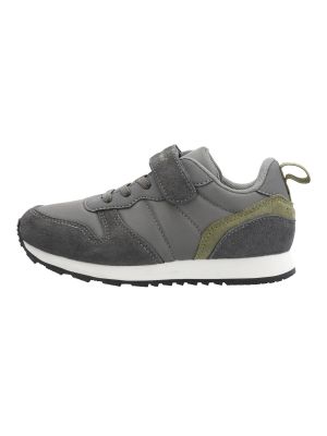 Zapatilla Cuero Janet-K Vl Niño Gris