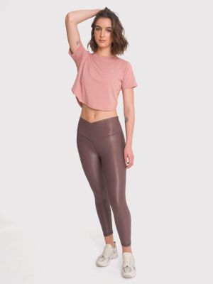 Calza deportiva 7/8 Mujer Hr Ankl Leg Eva II Café