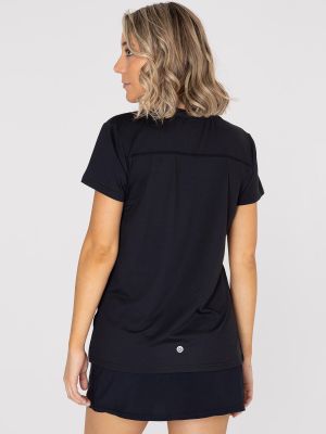 Imagen 2 del producto Polera deportiva Mujer Manga Corta V Neck Negro