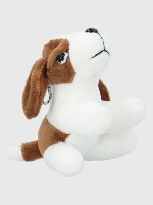 Peluche Perro Hush Puppies Hound Keyring Café