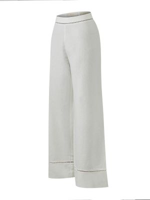 Pantalón Lino Orgánico Mujer Mekong Blanco