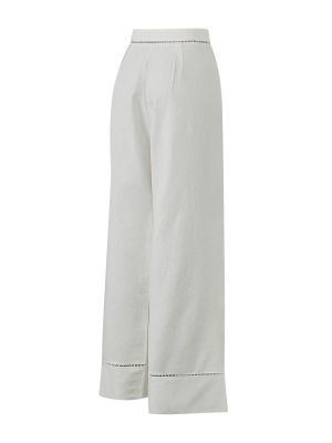 Imagen 2 del producto Pantalón Lino Orgánico Mujer Mekong Blanco