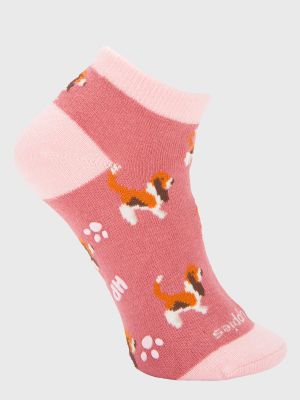 Calcetin Algodón Niña Ped Basset Rosado