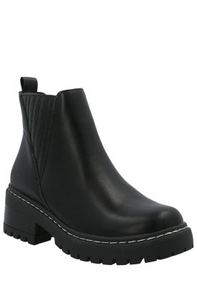 Botín Cagliari Mujer Negro