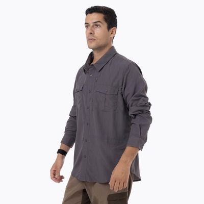 Imagen 2 del producto Camisa Manga Larga Hombre Kuskov Gris
