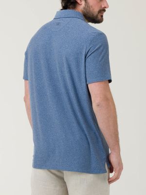 Imagen 2 del producto Polera Fibras Recicladas Hombre Trento Azul
