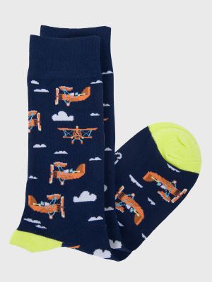 Imagen 2 del producto Calcetin Algodón Hombre Aviator Azul