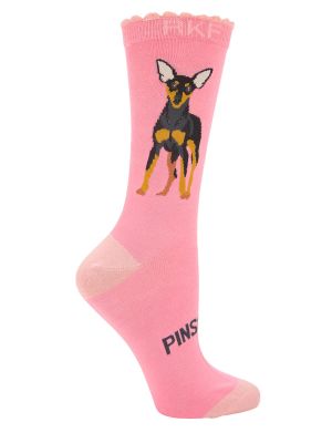 Imagen 1 del producto Calcetin Bambú Mujer St Pinscher Rosado